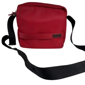 Vintage Esprit Red Crossbody Nylon Bag Purse Pockets Rare 90s Bag Adjustable